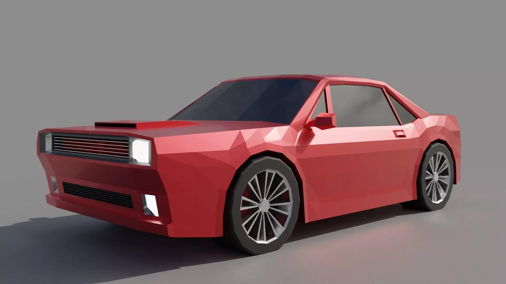 Low Poly Car Free low-poly 3D model