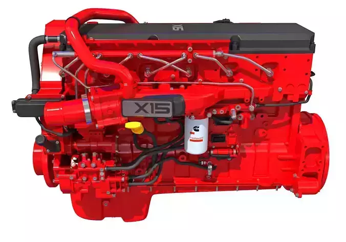 Cummins X15 Truck Engine 3D model