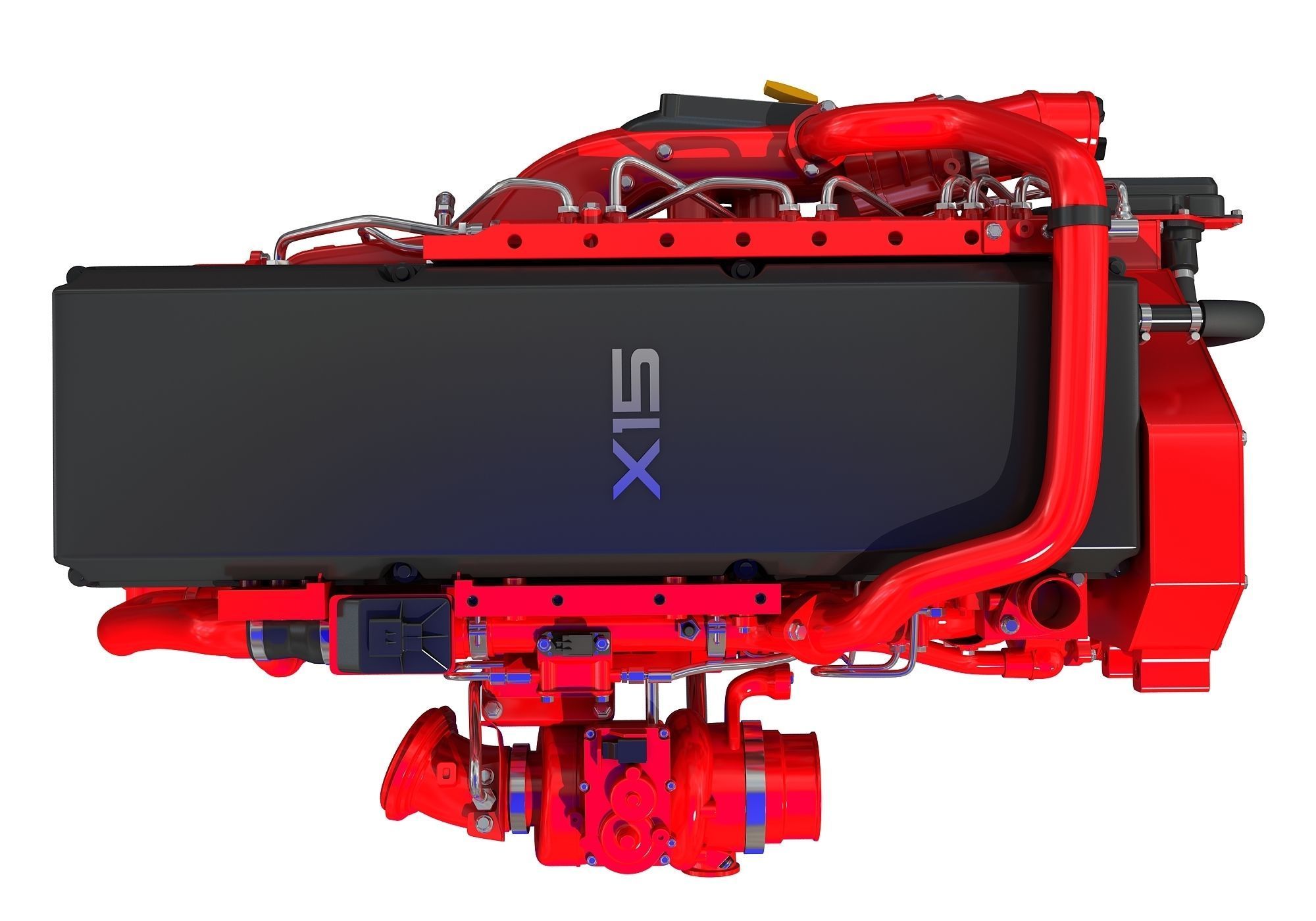 Cummins X15 Truck Engine 3D model_9