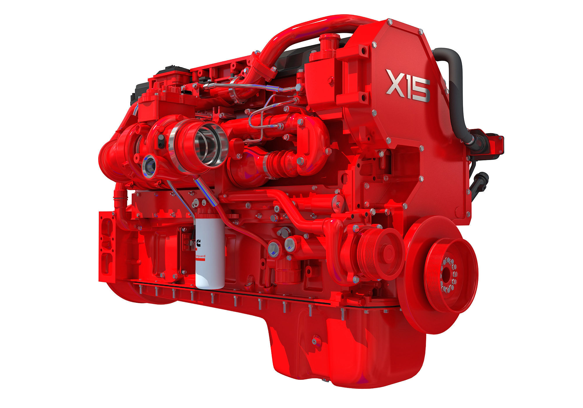 Cummins X15 Truck Engine 3D model_6