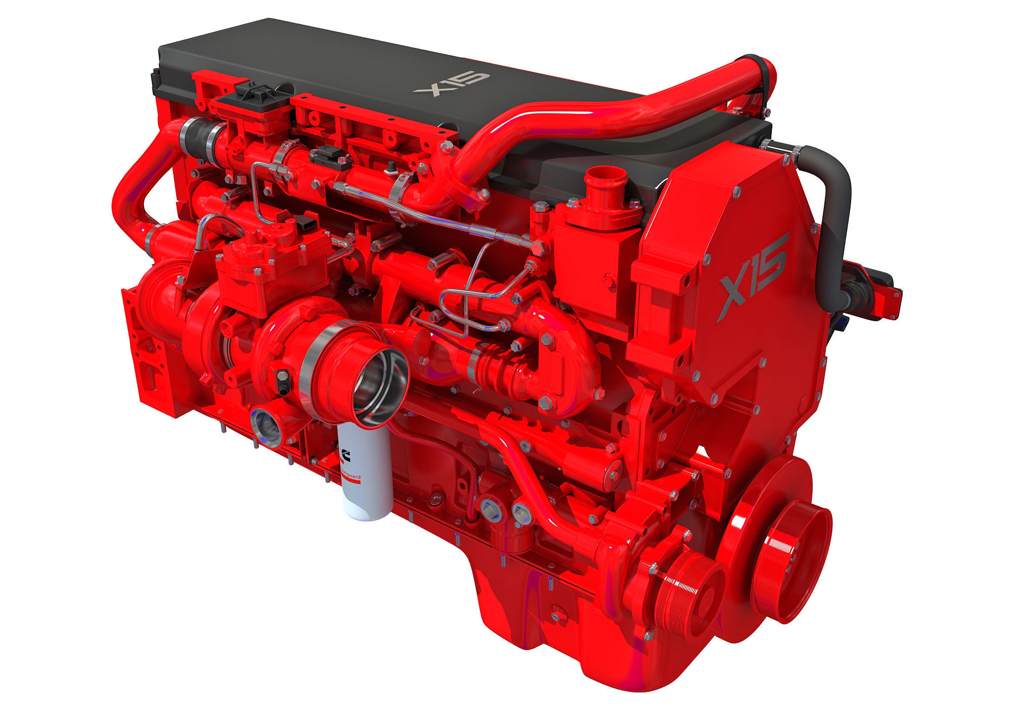 Cummins X15 Truck Engine 3D model_7