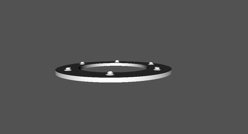 Defletor de Escapamento Low-poly 3D model_3