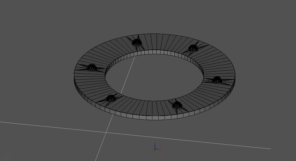 Defletor de Escapamento Low-poly 3D model_6