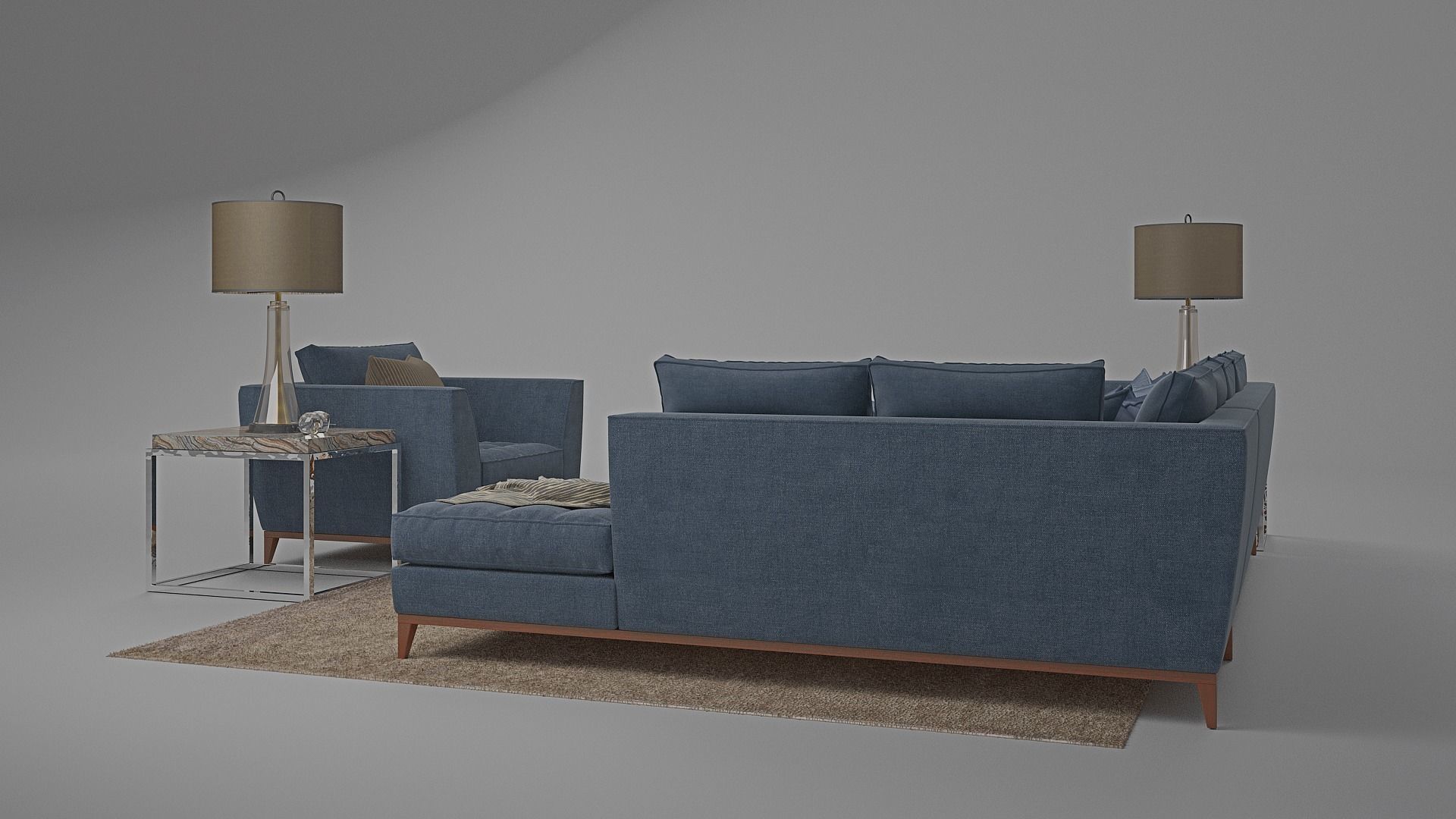 tenarchstudio barbican set living room render ready vray  model  3D model_6