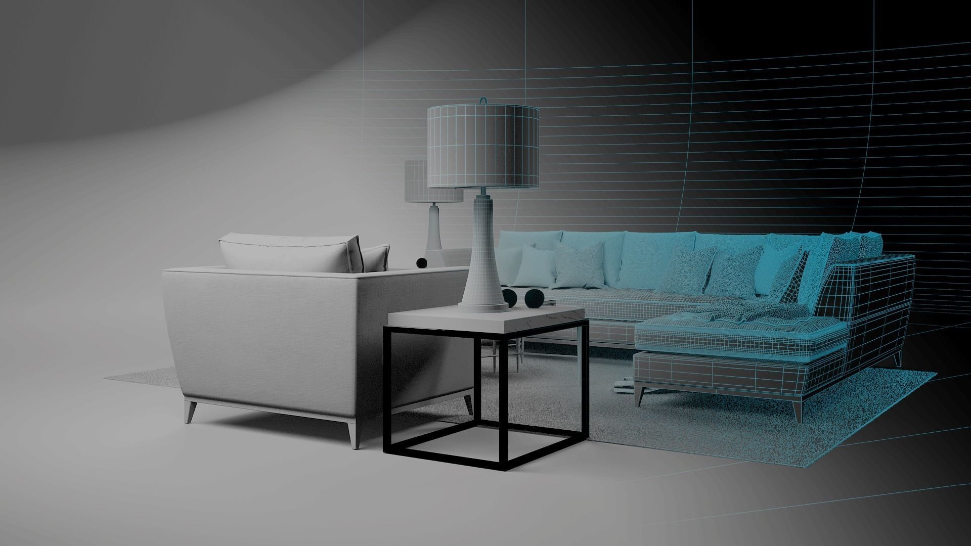 tenarchstudio barbican set living room render ready vray  model  3D model_14
