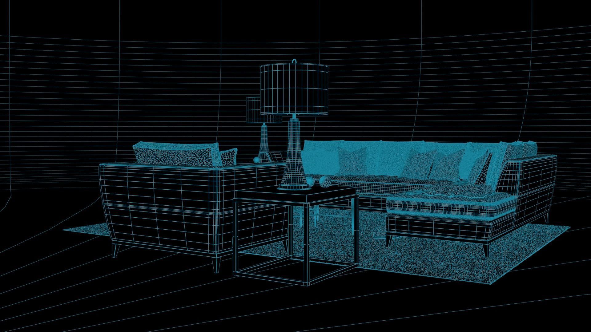 tenarchstudio barbican set living room render ready vray  model  3D model_15