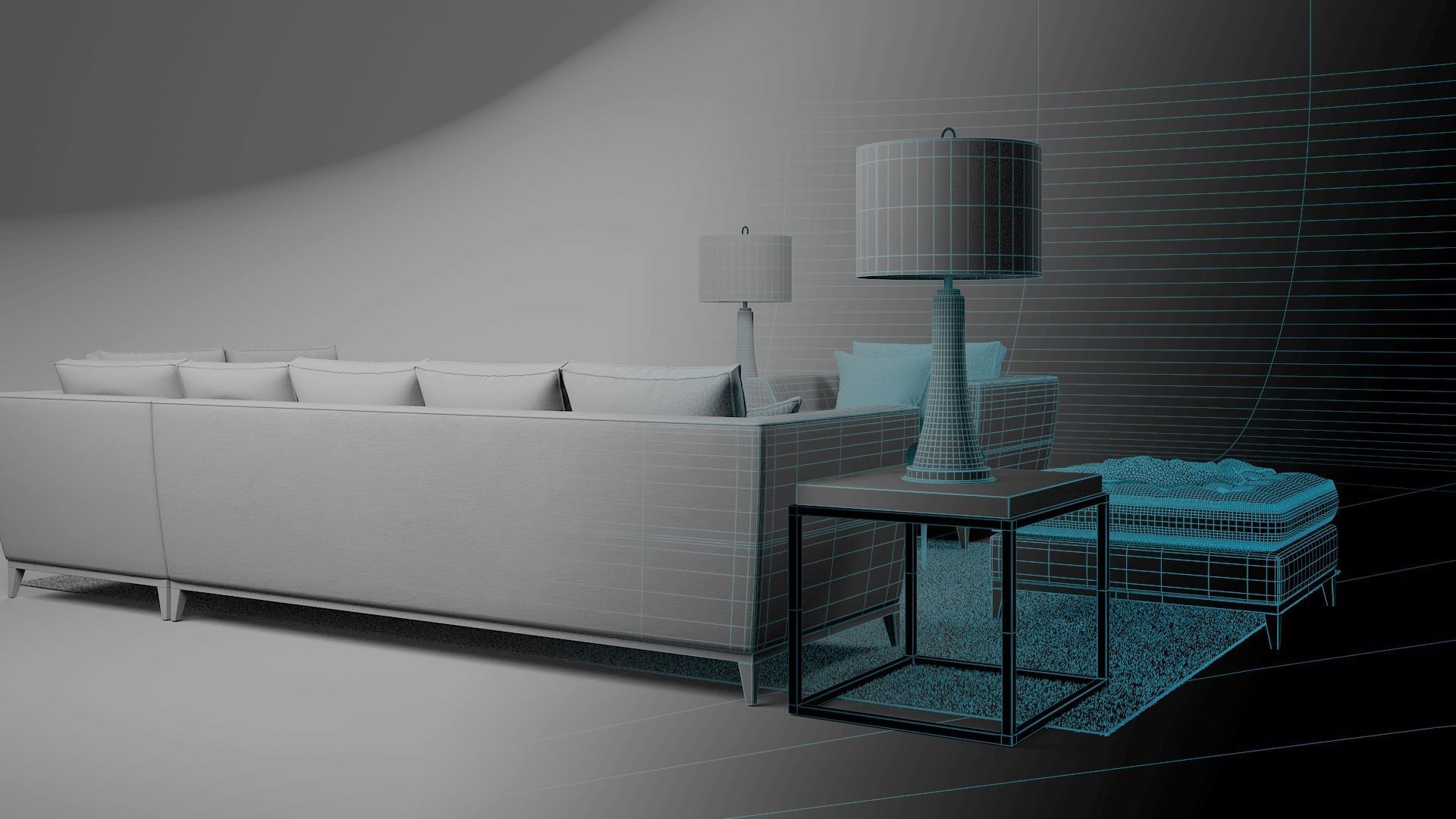 tenarchstudio barbican set living room render ready vray  model  3D model_20