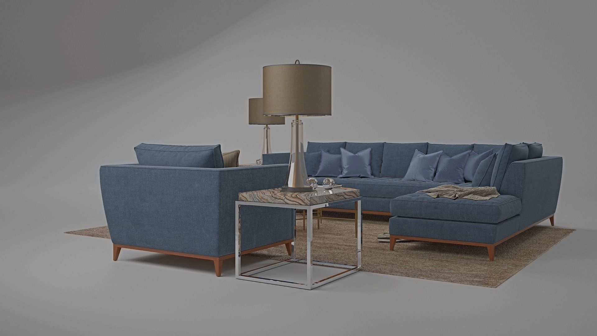 tenarchstudio barbican set living room render ready vray  model  3D model_12
