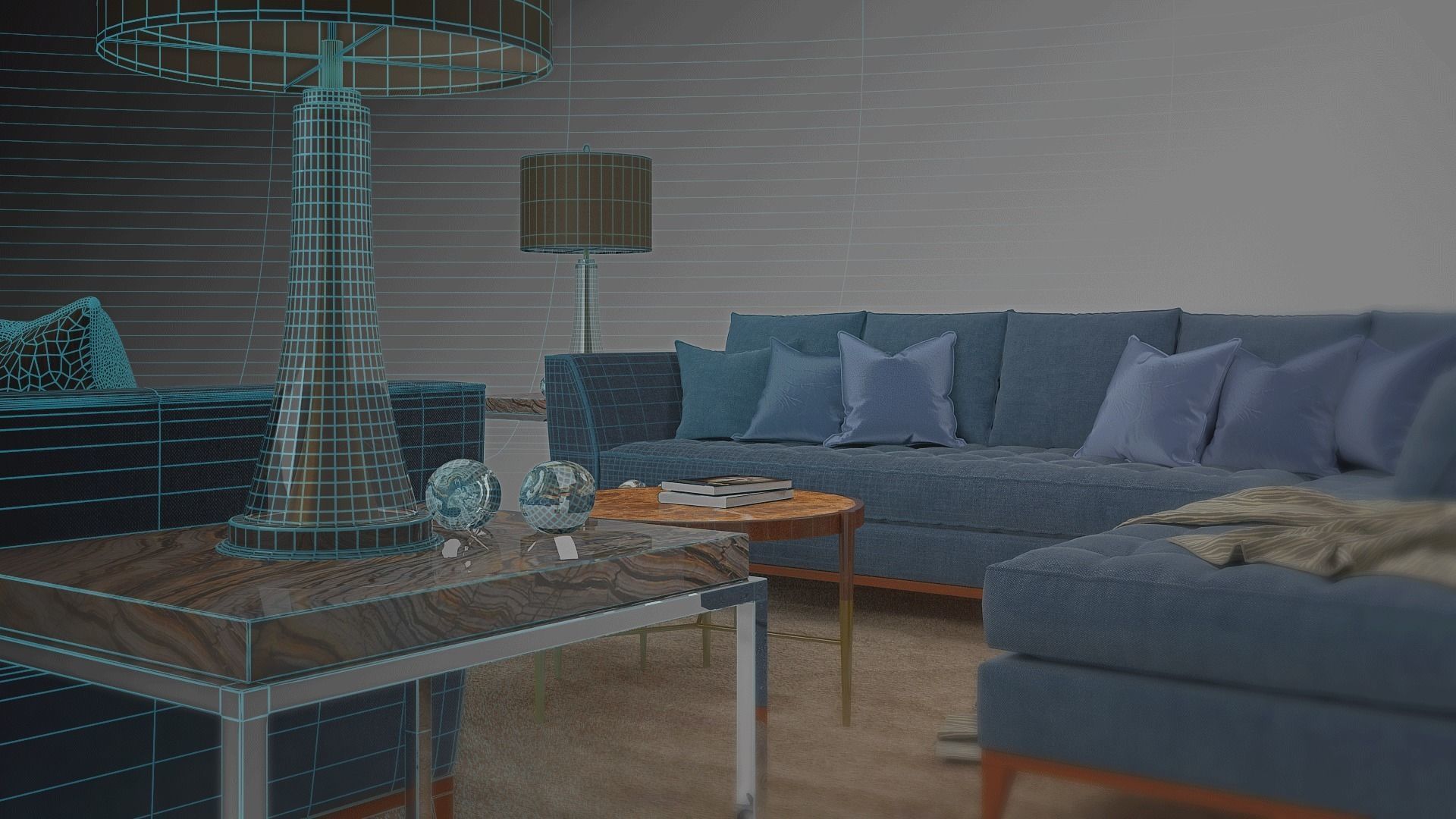 tenarchstudio barbican set living room render ready vray  model  3D model_1
