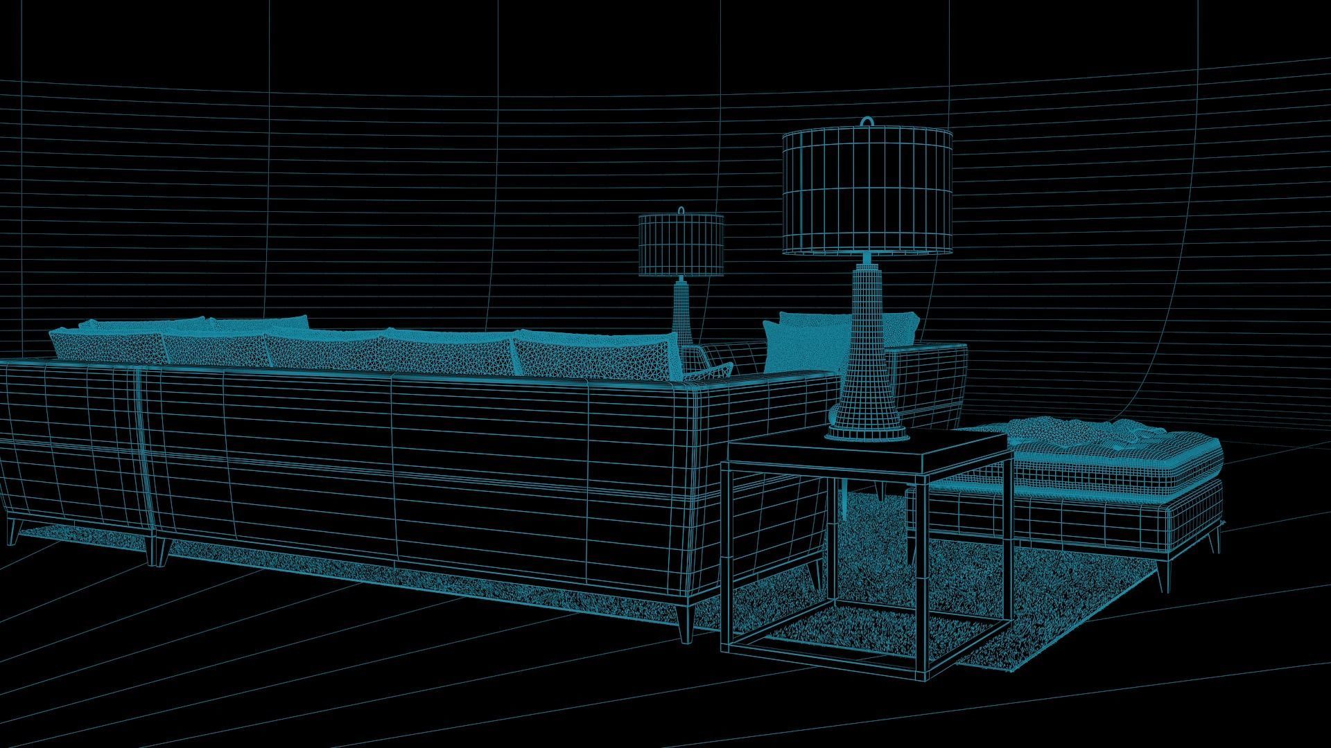 tenarchstudio barbican set living room render ready vray  model  3D model_22