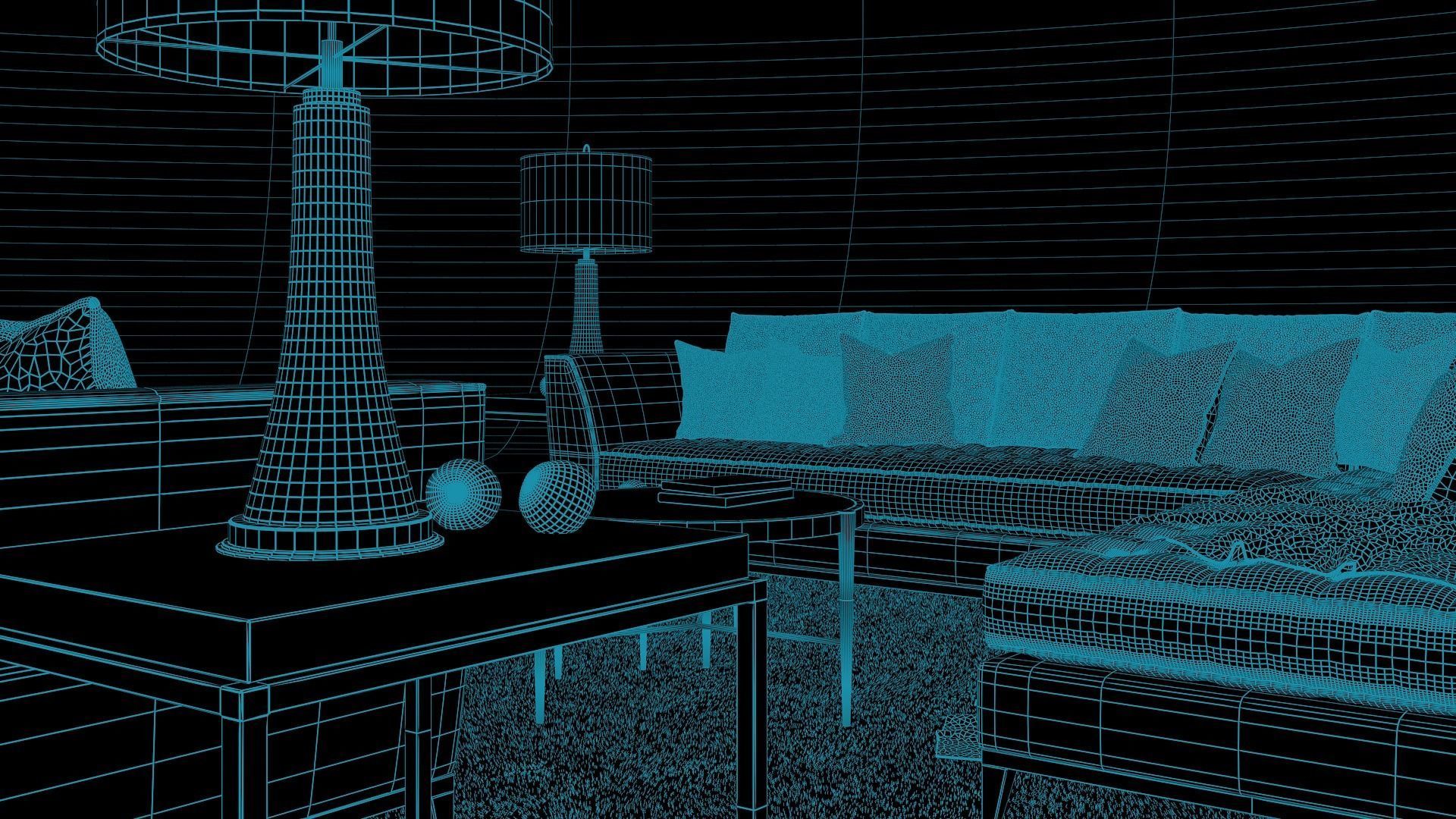 tenarchstudio barbican set living room render ready vray  model  3D model_4