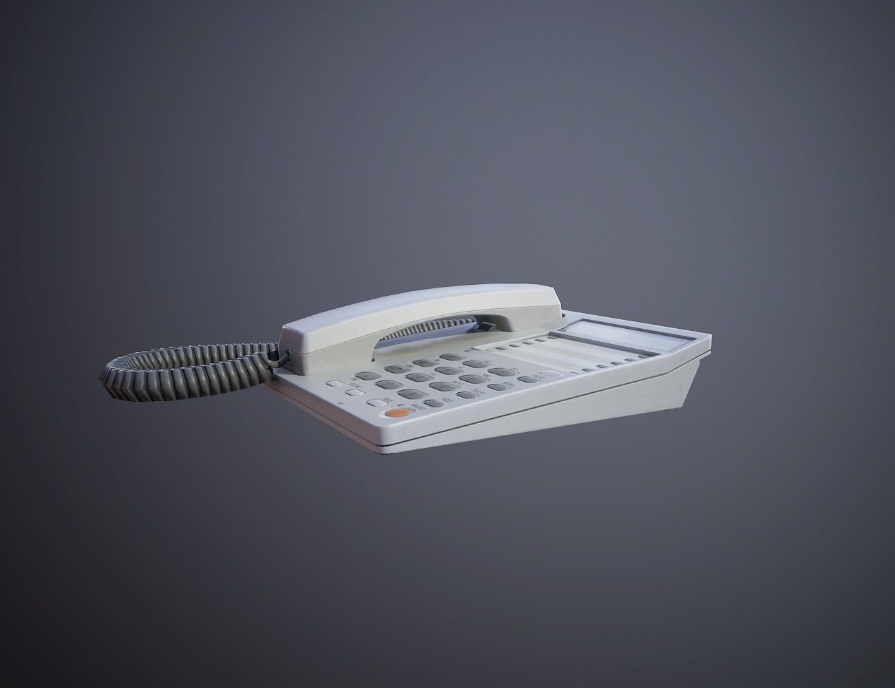 Office Phone Low-poly 3D model_4