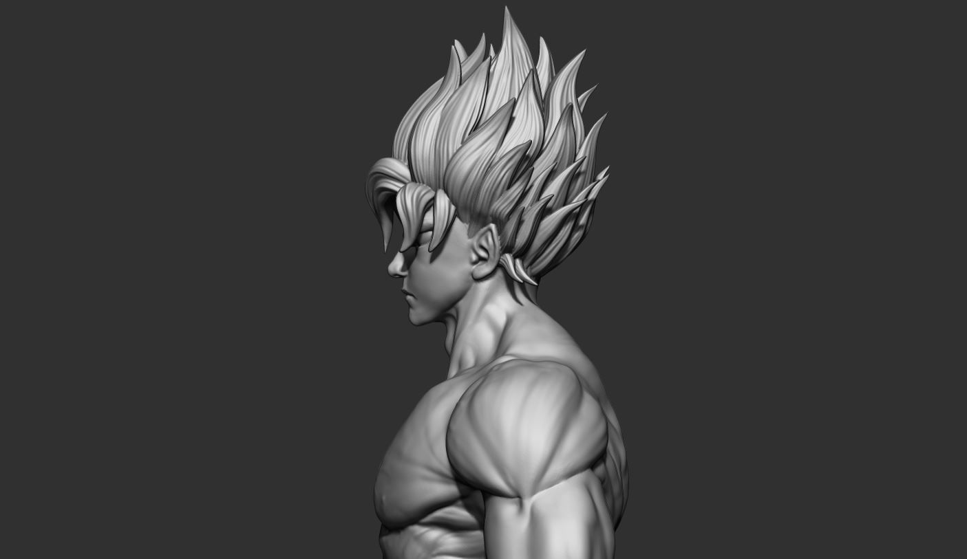 GOKU super saiyan -  Dragonball Super  3D print model_16