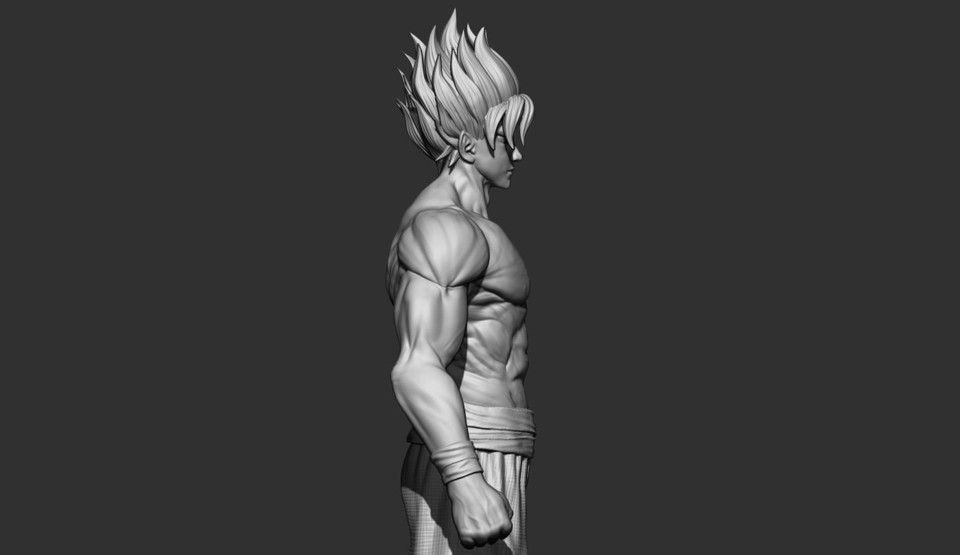 GOKU super saiyan -  Dragonball Super  3D print model_9