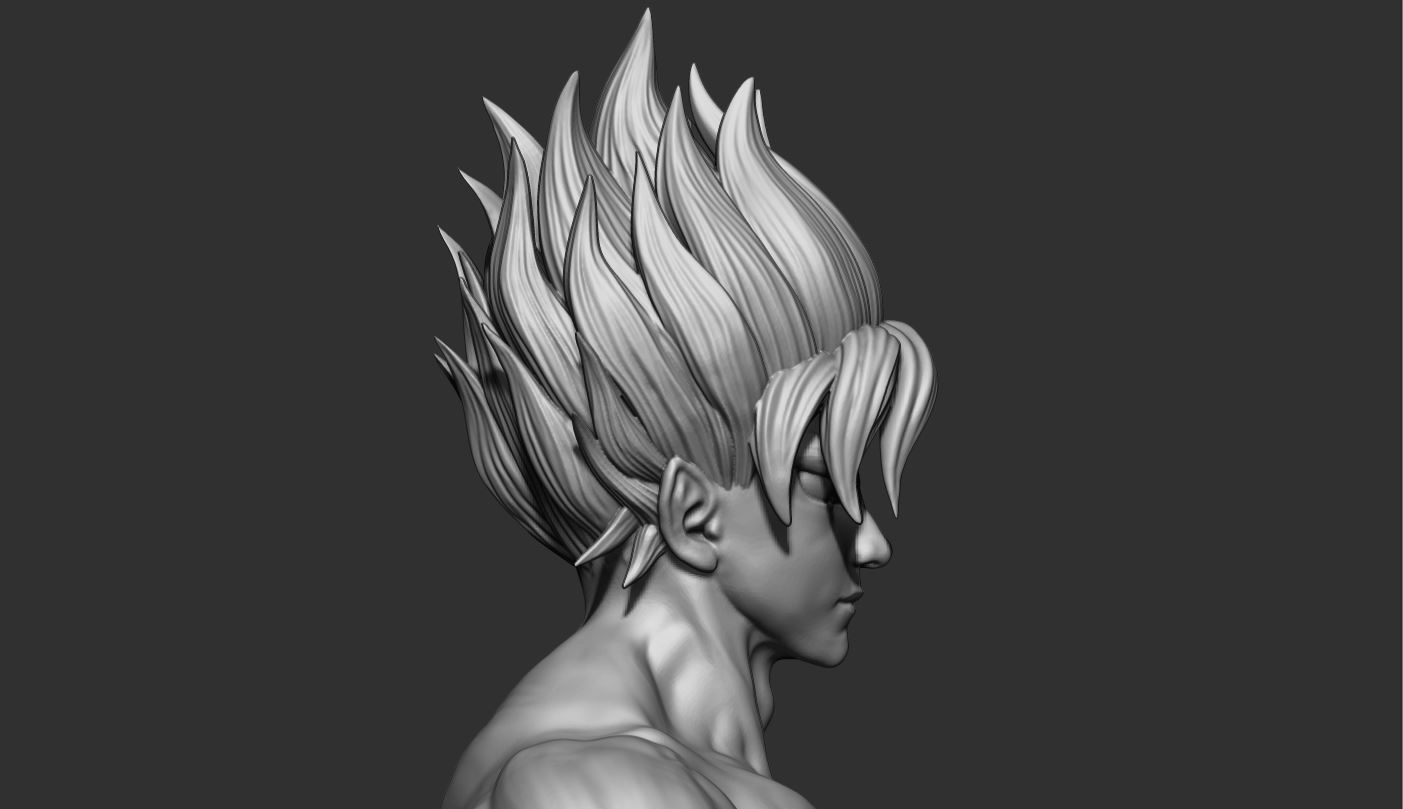 GOKU super saiyan -  Dragonball Super  3D print model_19