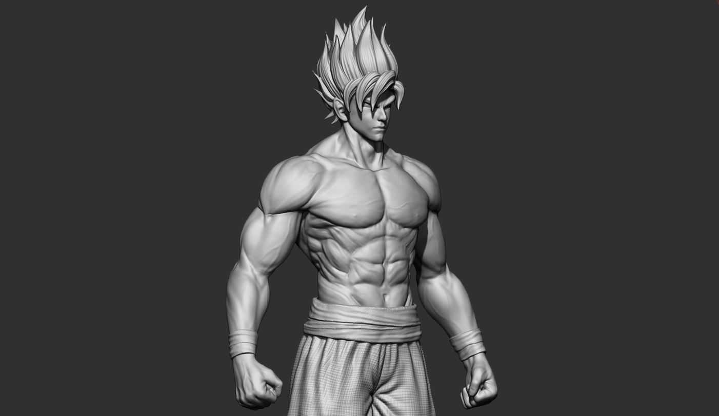 GOKU super saiyan -  Dragonball Super  3D print model_8