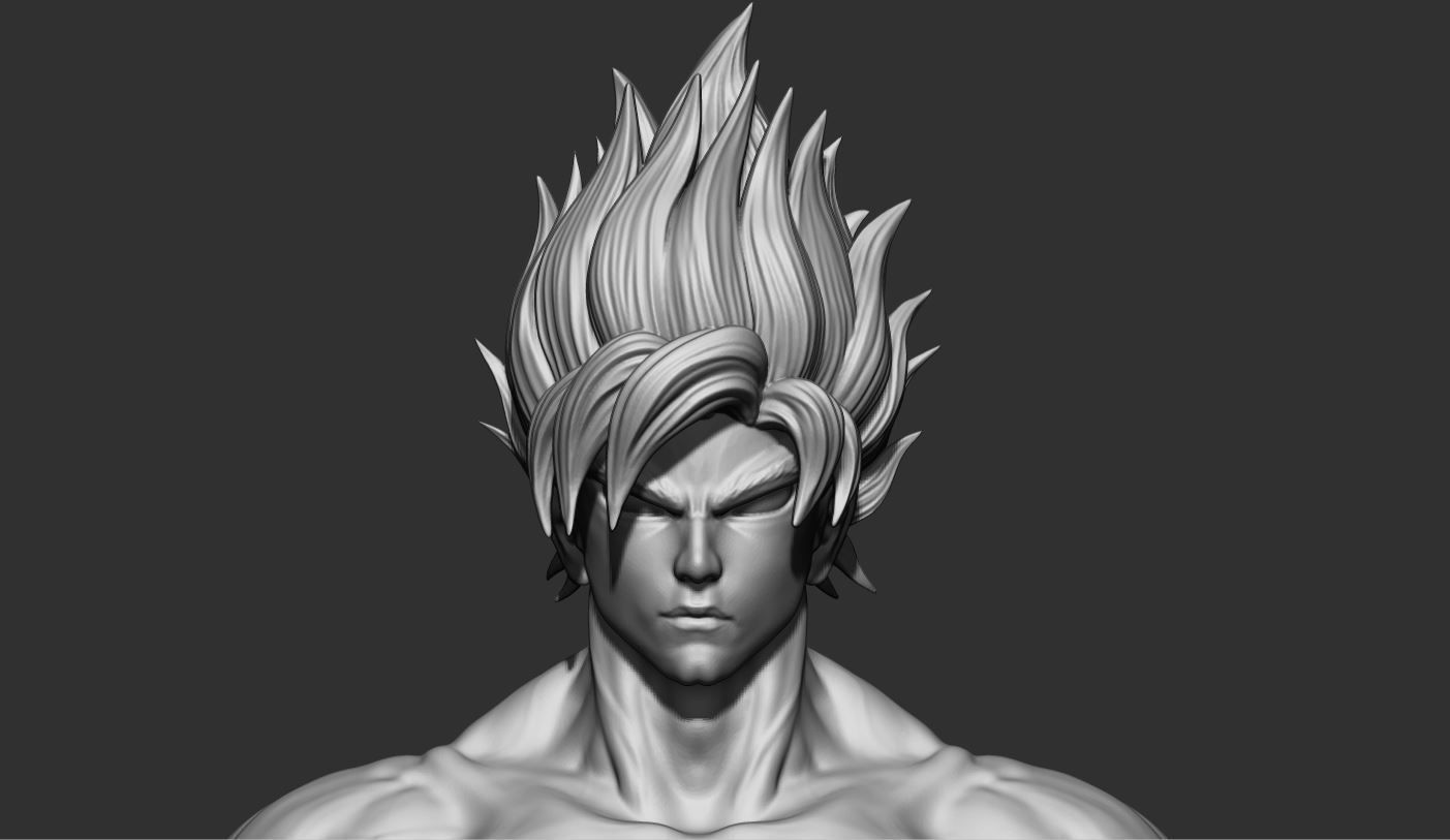 GOKU super saiyan -  Dragonball Super  3D print model_17
