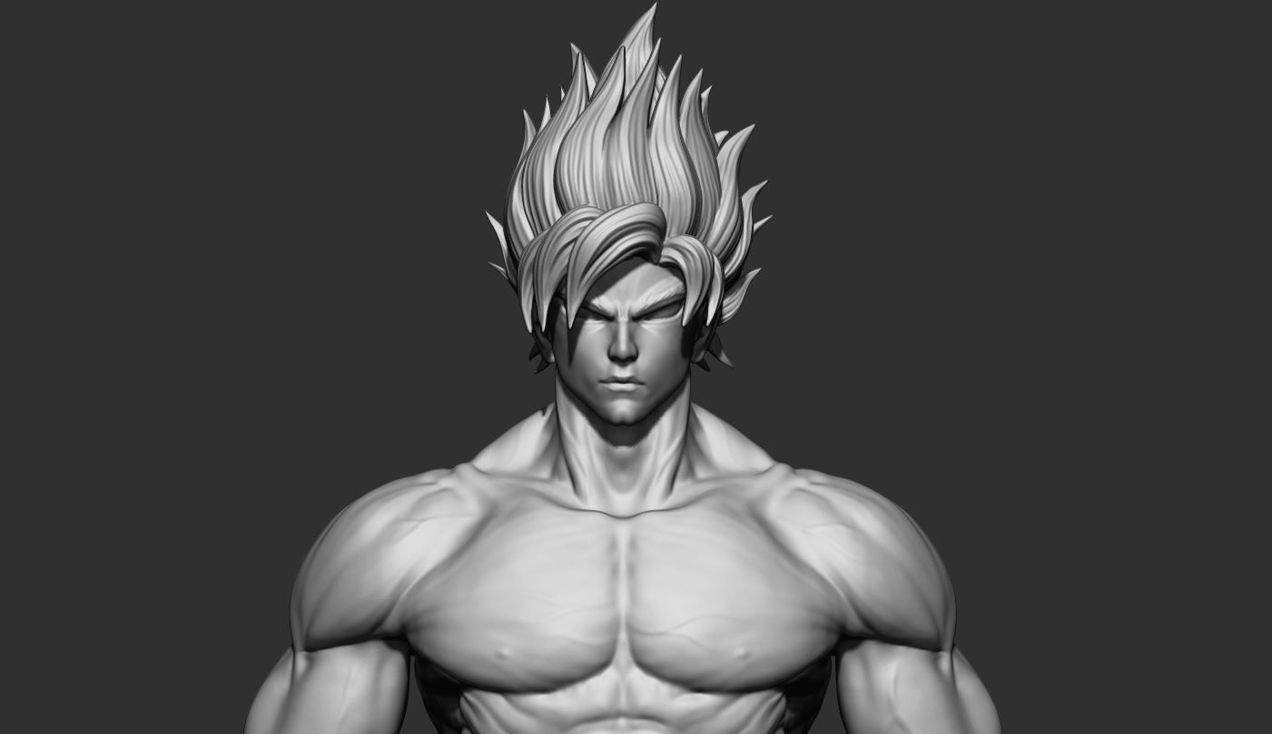 GOKU super saiyan -  Dragonball Super  3D print model_13
