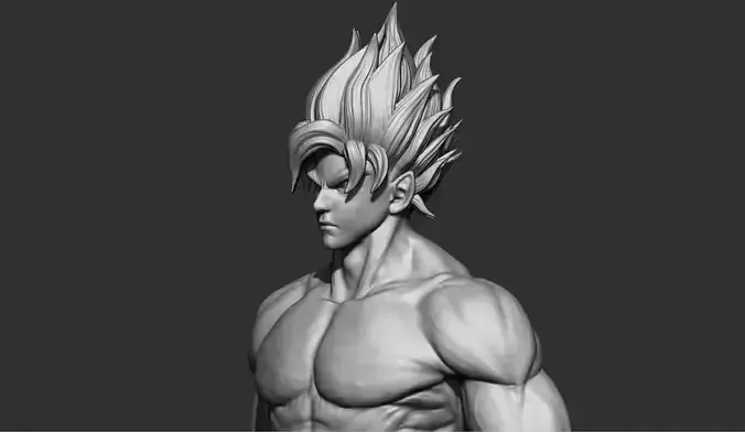 GOKU super saiyan -  Dragonball Super  3D print model