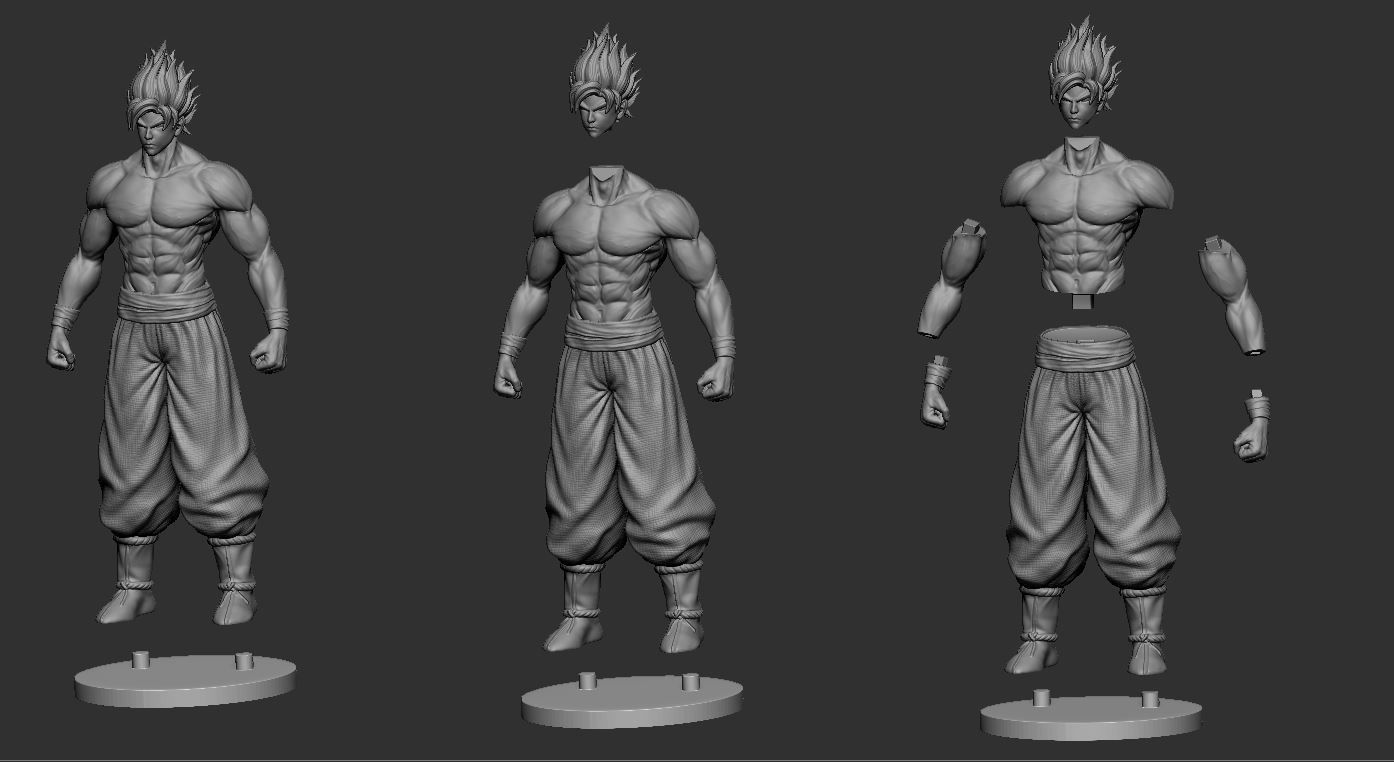 GOKU super saiyan -  Dragonball Super  3D print model_22