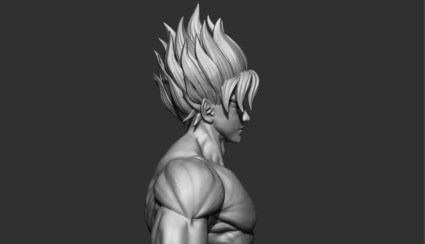 GOKU super saiyan -  Dragonball Super  3D print model_14