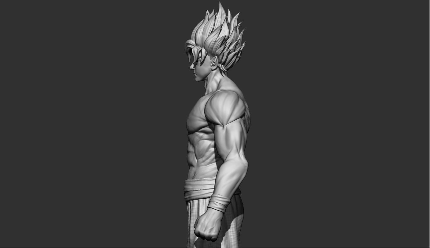 GOKU super saiyan -  Dragonball Super  3D print model_11