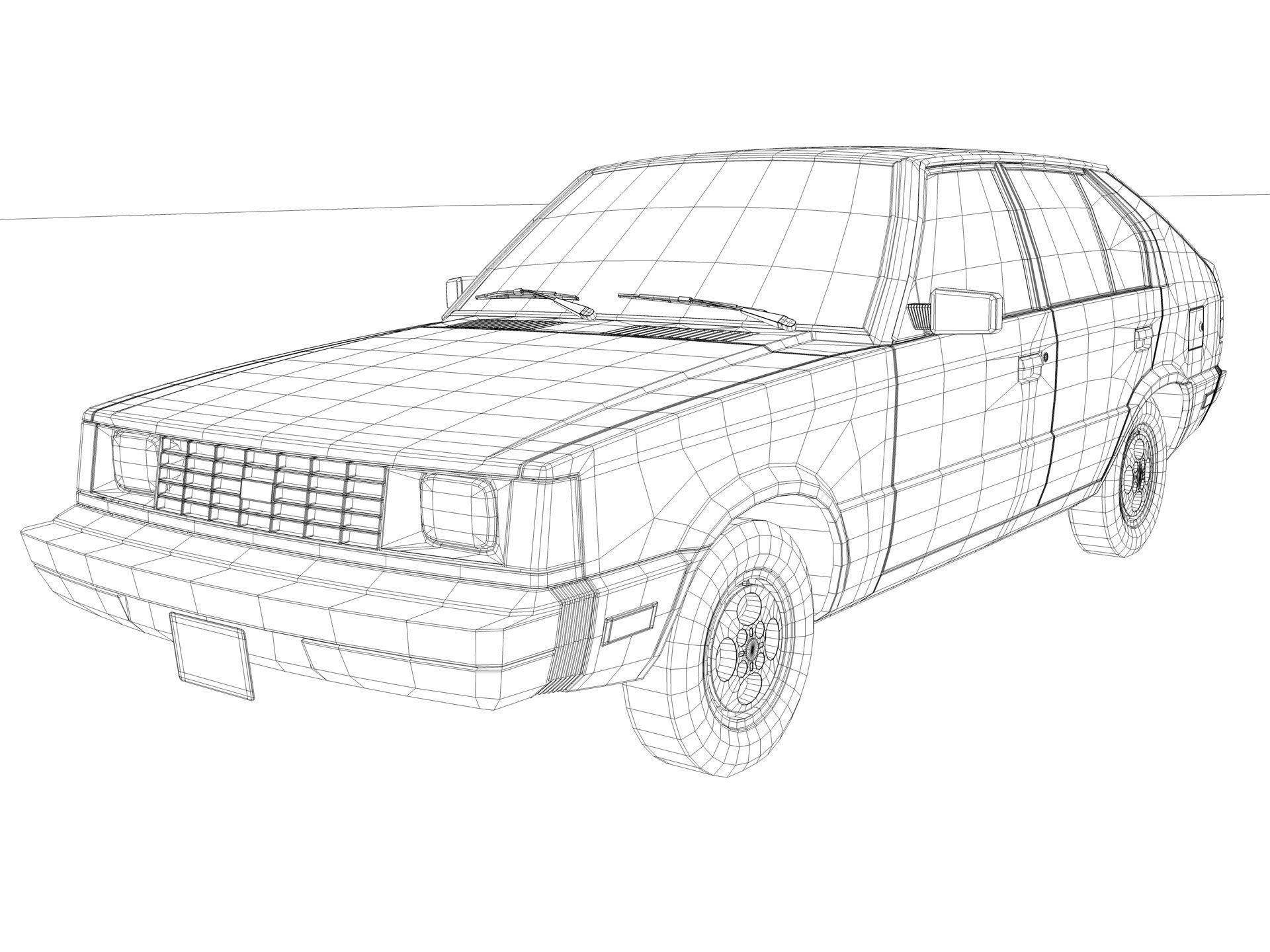 Hyundai Pony Canada 1985 3D model_7