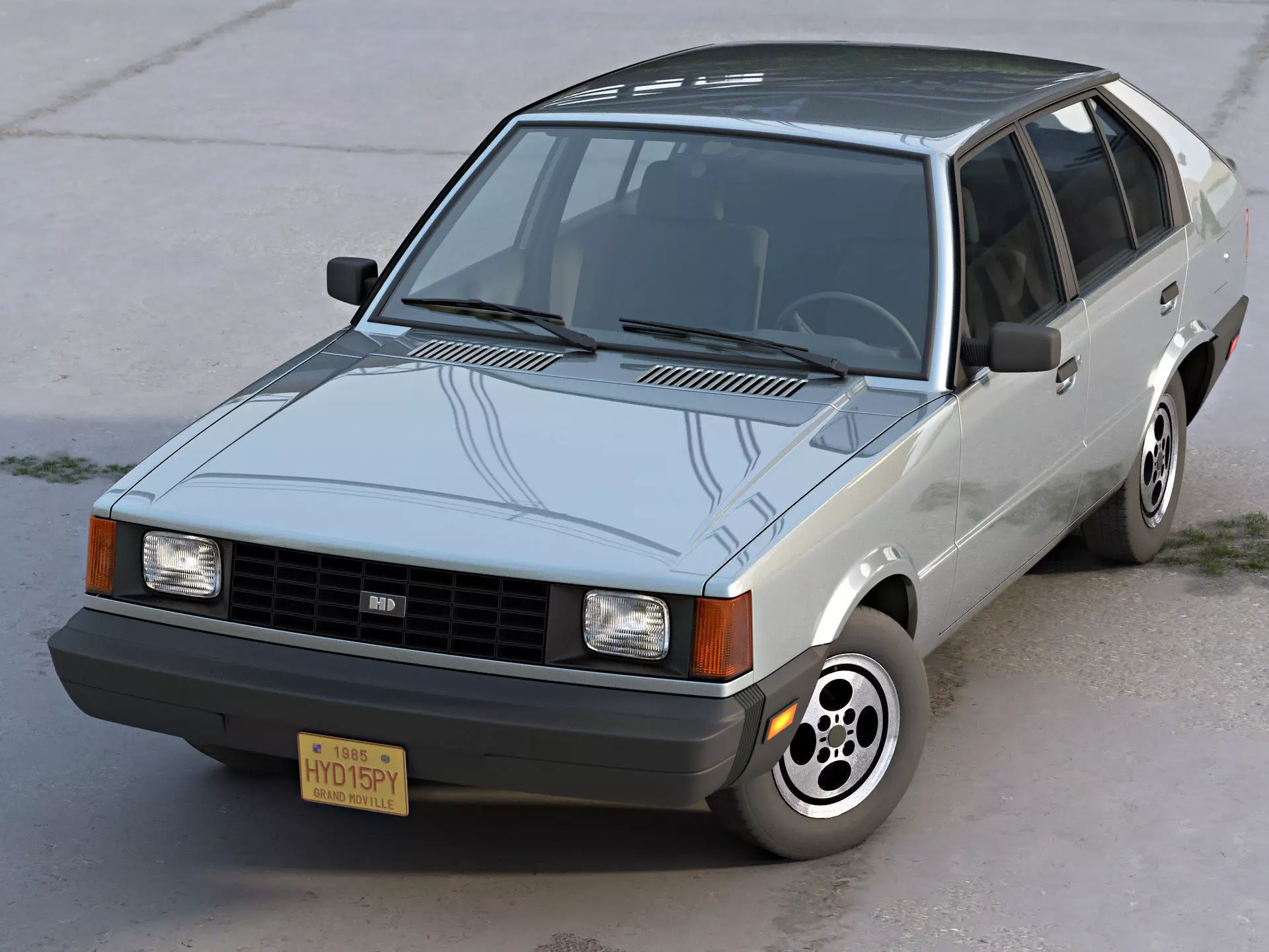 Hyundai Pony Canada 1985 3D model_0