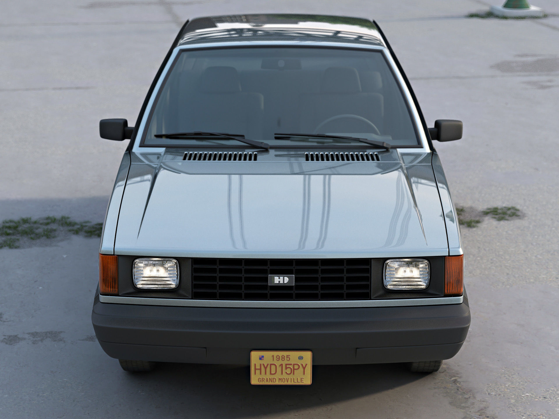 Hyundai Pony Canada 1985 3D model_2