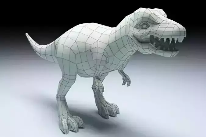 T- Rex Low Poly t-rex dinosaur