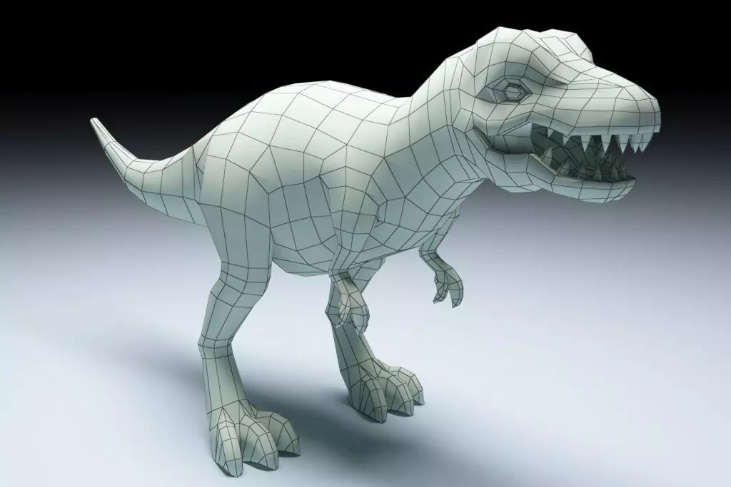 T- Rex Low Poly t-rex dinosaur Free low-poly 3D model