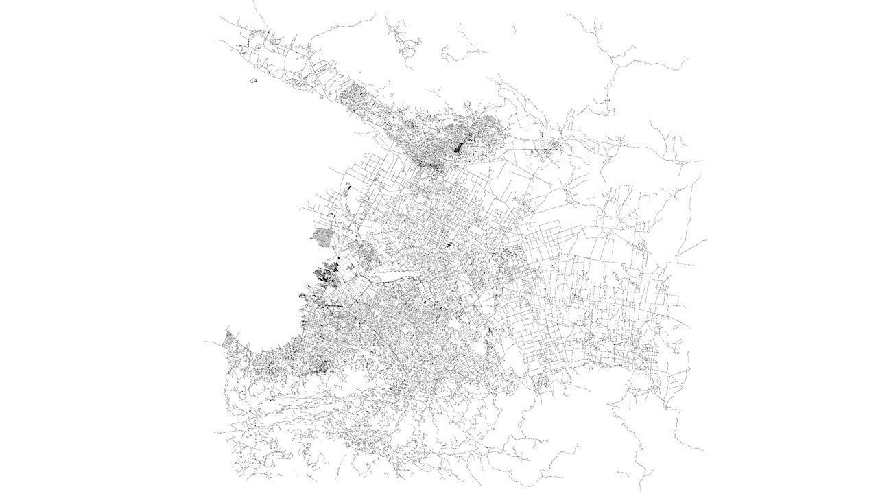 Port au Prince Road Network and Streets 3D model_8