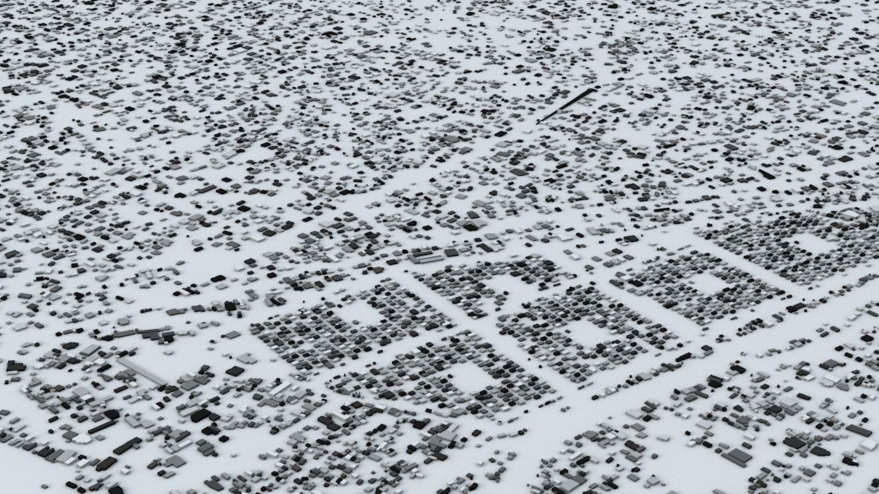 Port au Prince Streets and Buildings 3D model_6