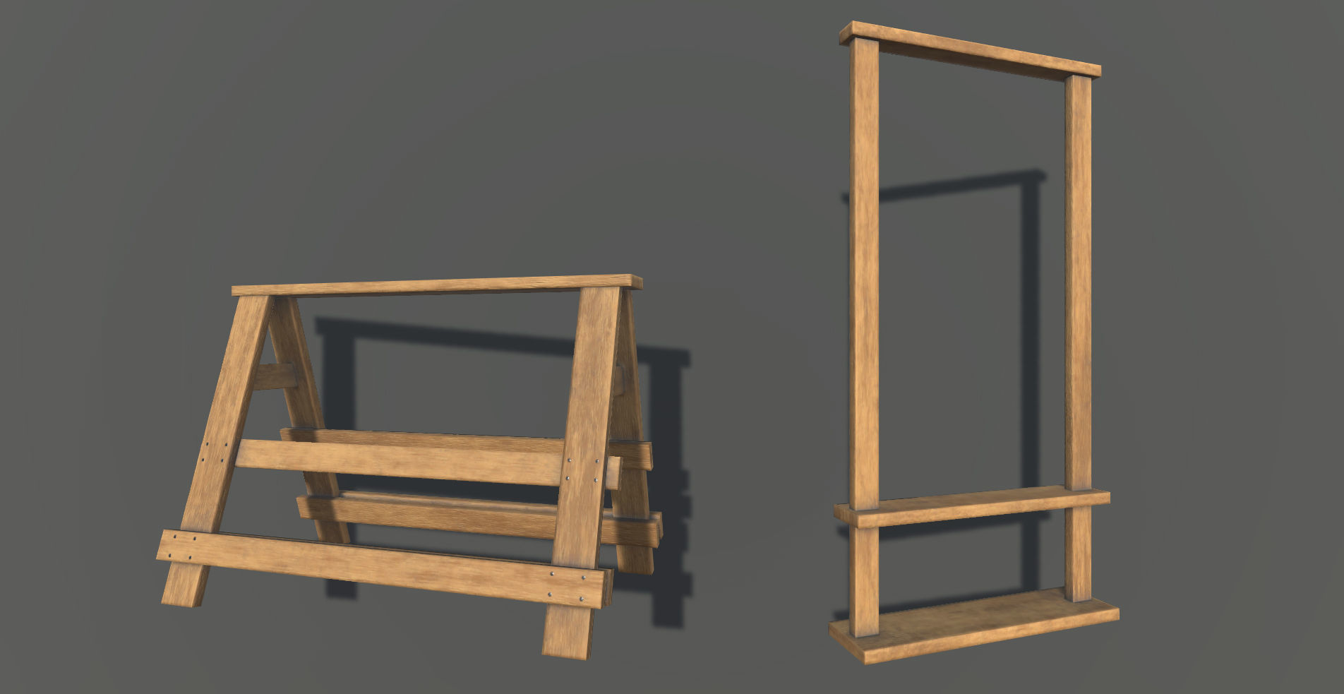 Medieval Weapons and Shields Bundle Low-poly 3D model_19