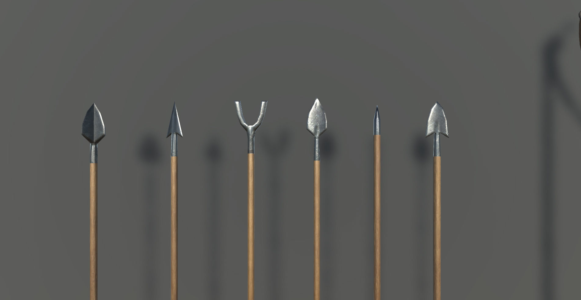 Medieval Weapons and Shields Bundle Low-poly 3D model_10
