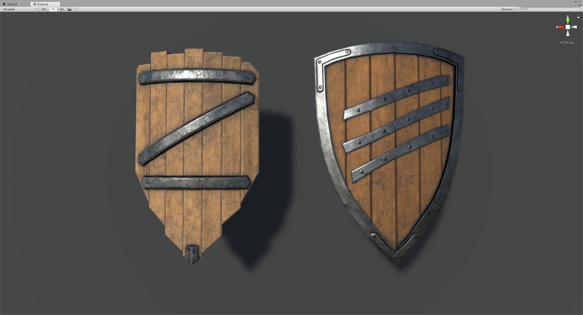 Medieval Weapons and Shields Bundle Low-poly 3D model_25