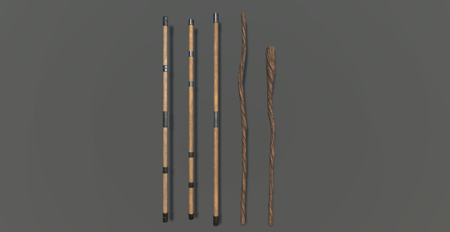 Medieval Weapons and Shields Bundle Low-poly 3D model_17