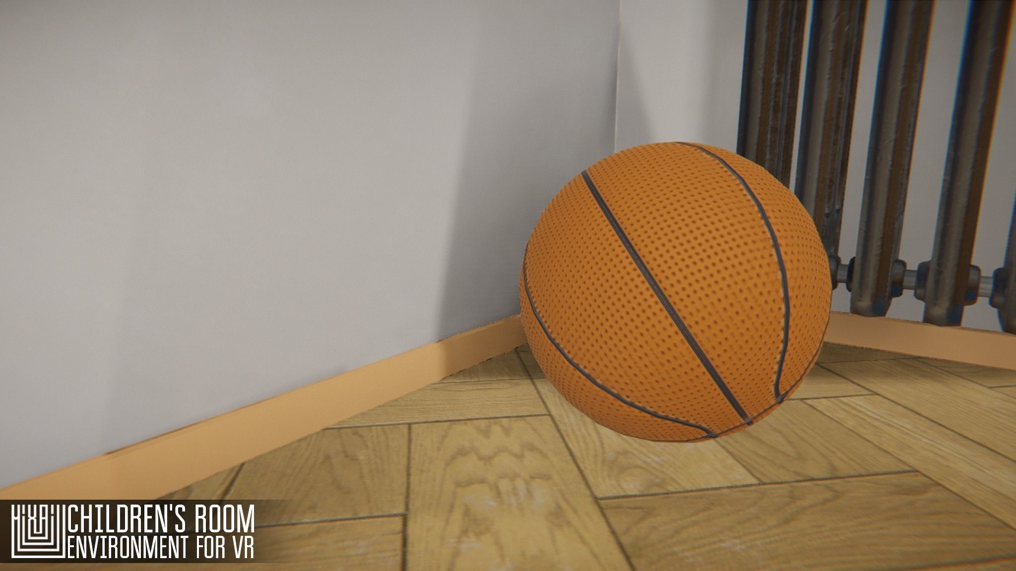 Childrens room - environment for VR Low-poly 3D model_9