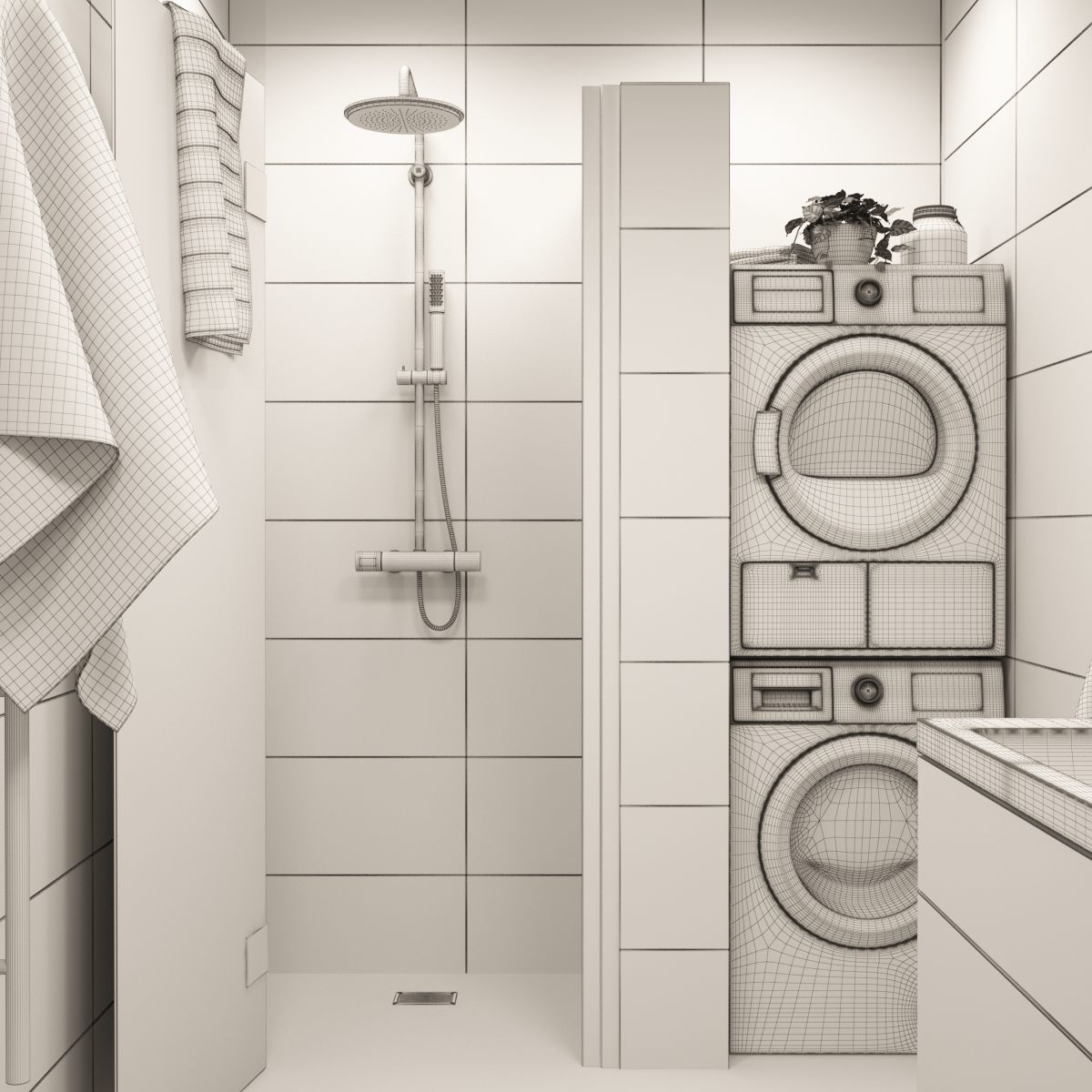 Bathroom 04 3D model_7