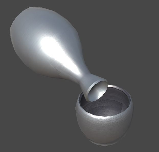 tokkuri1 pot Low-poly 3D model_7