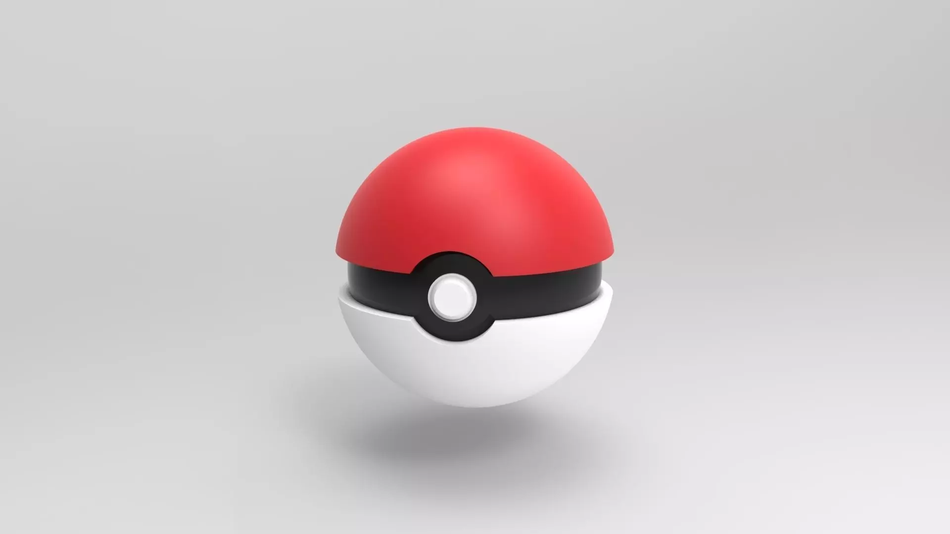 Pokeball pokemon egg - 3D model_0