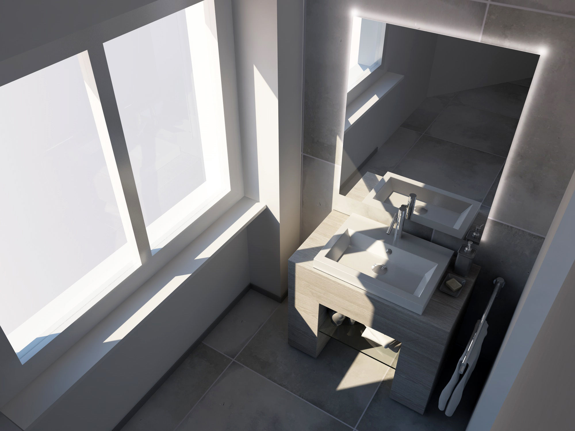 Bathroom italian design 3D model_2