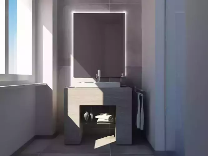 Bathroom italian design 3D model