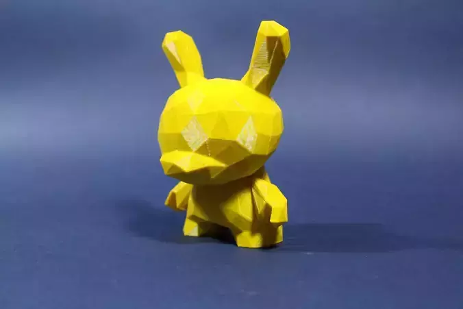 LOW POLY DUNNY bunny made from paper