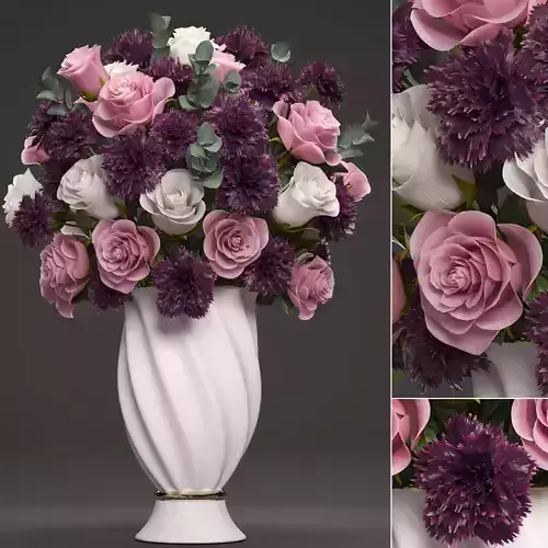 Bouquet of flowers in a vase