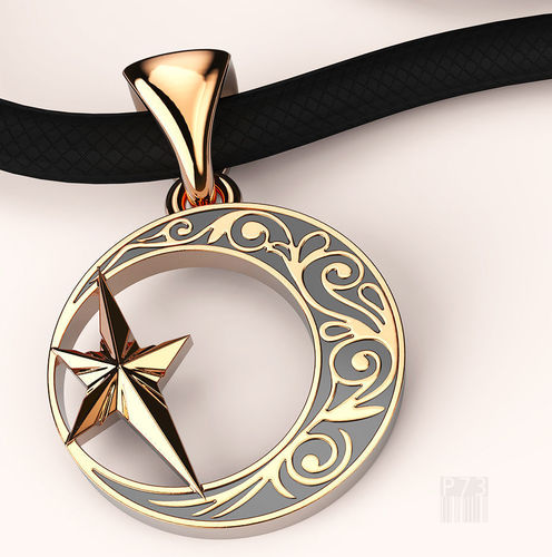 Muslim pendant 3D print model
