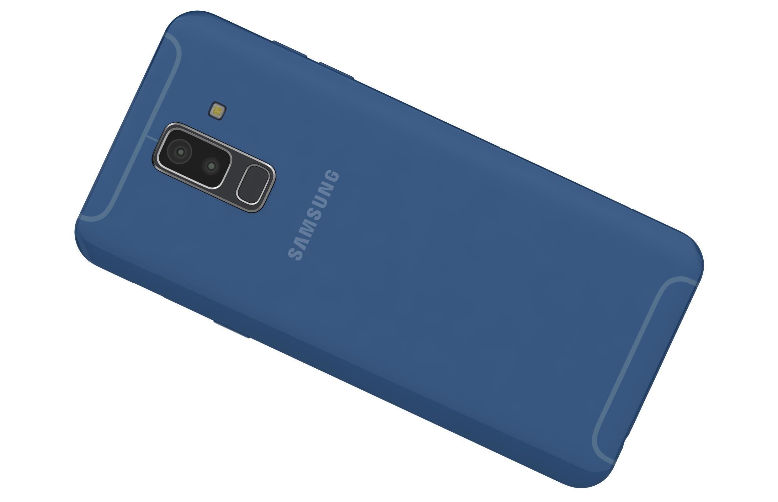 Samsung Galaxy A6 Plus Blue 3D model_5