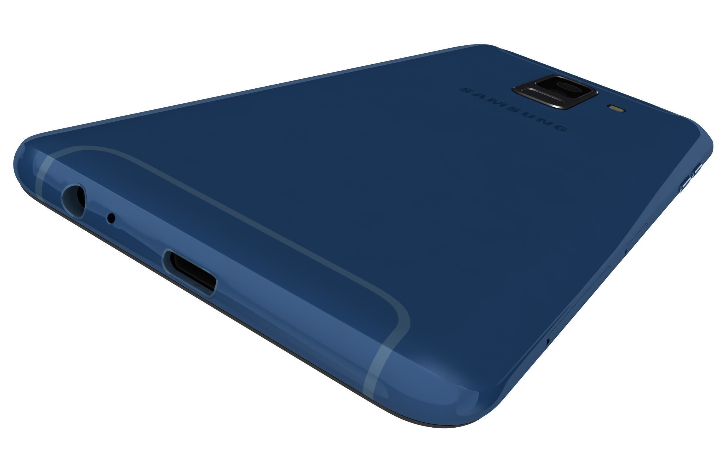 Samsung Galaxy A6 Plus Blue 3D model_9