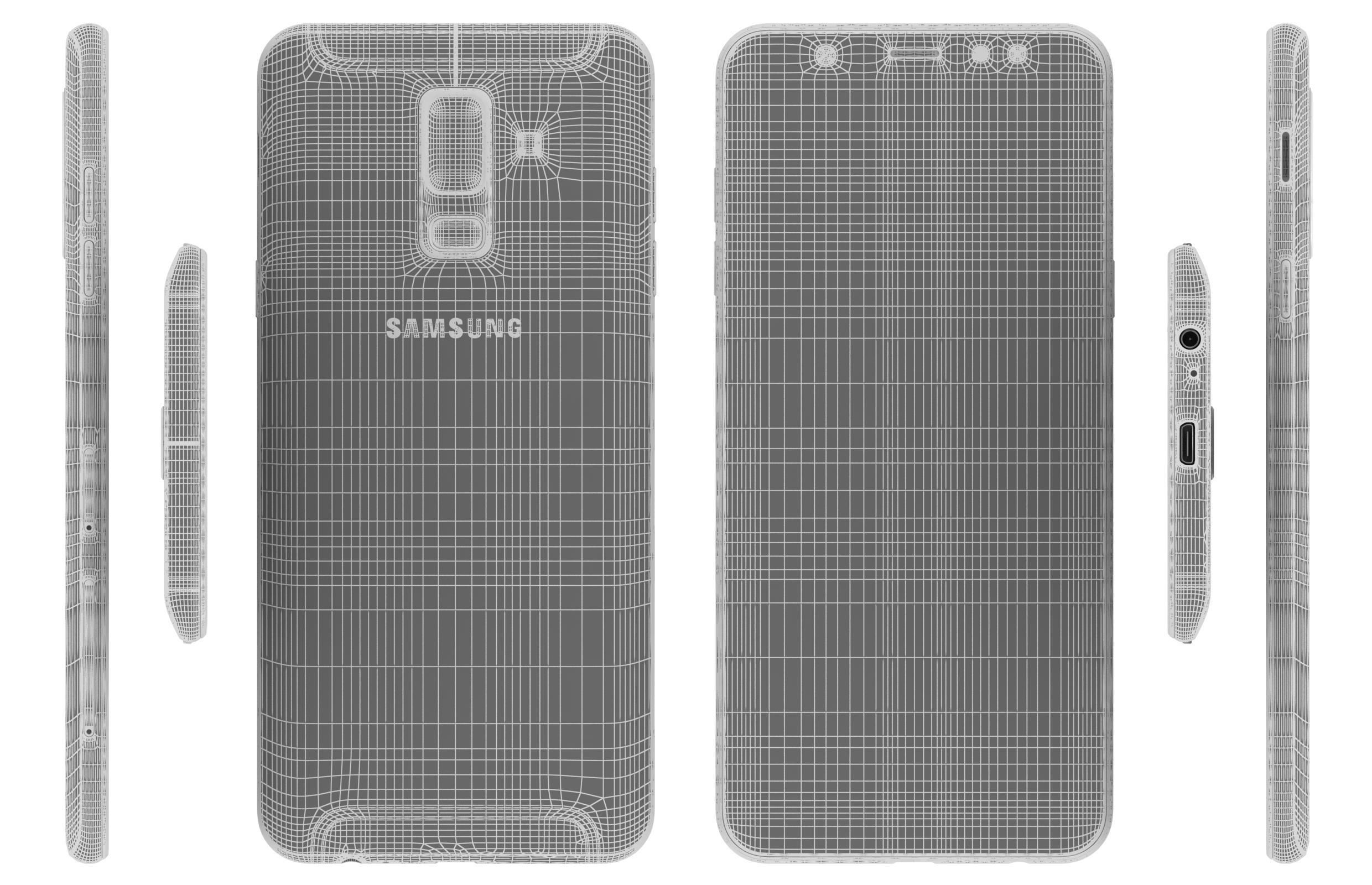 Samsung Galaxy A6 Plus Blue 3D model_12