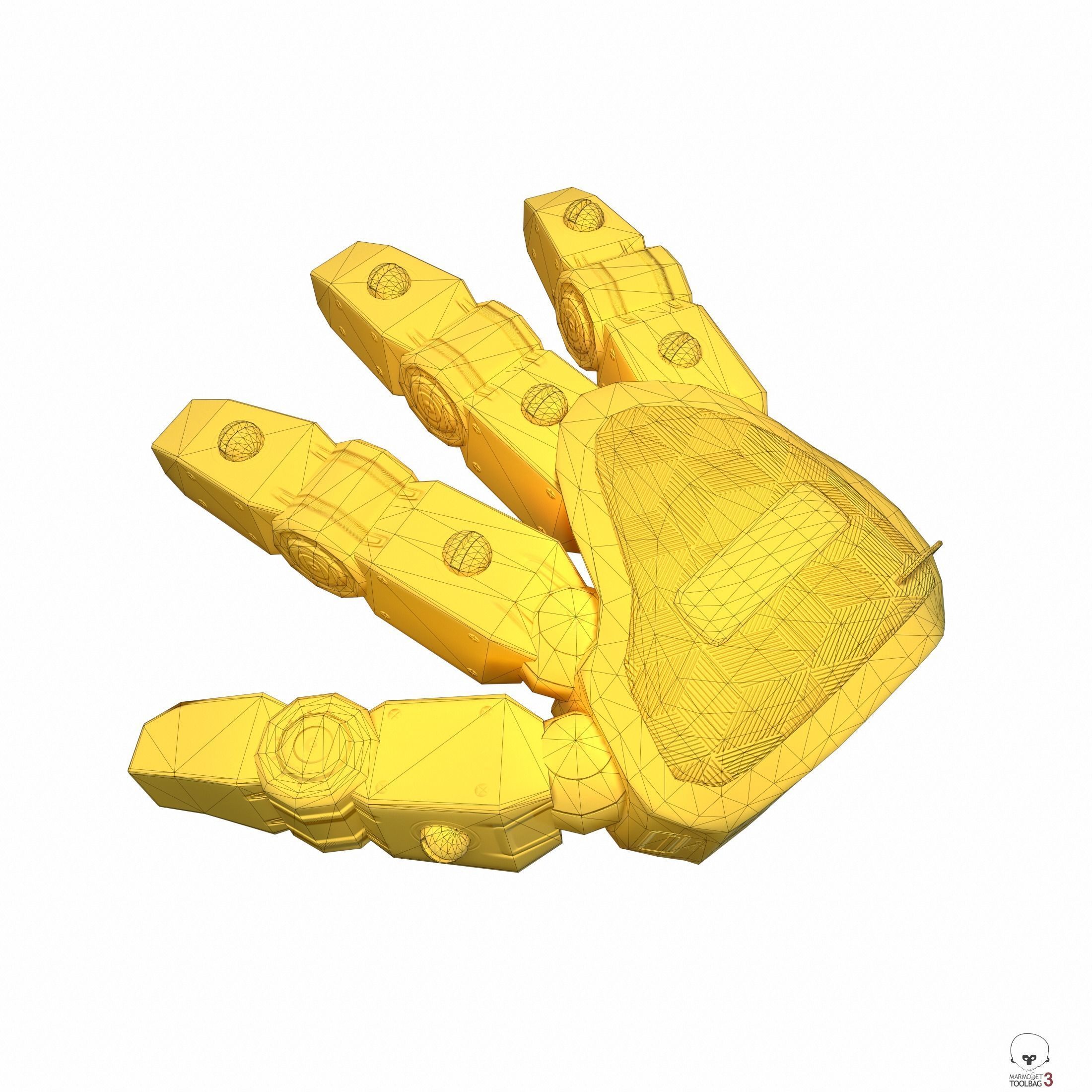 Robot Hand Low Poly PBR Low-poly 3D model_18